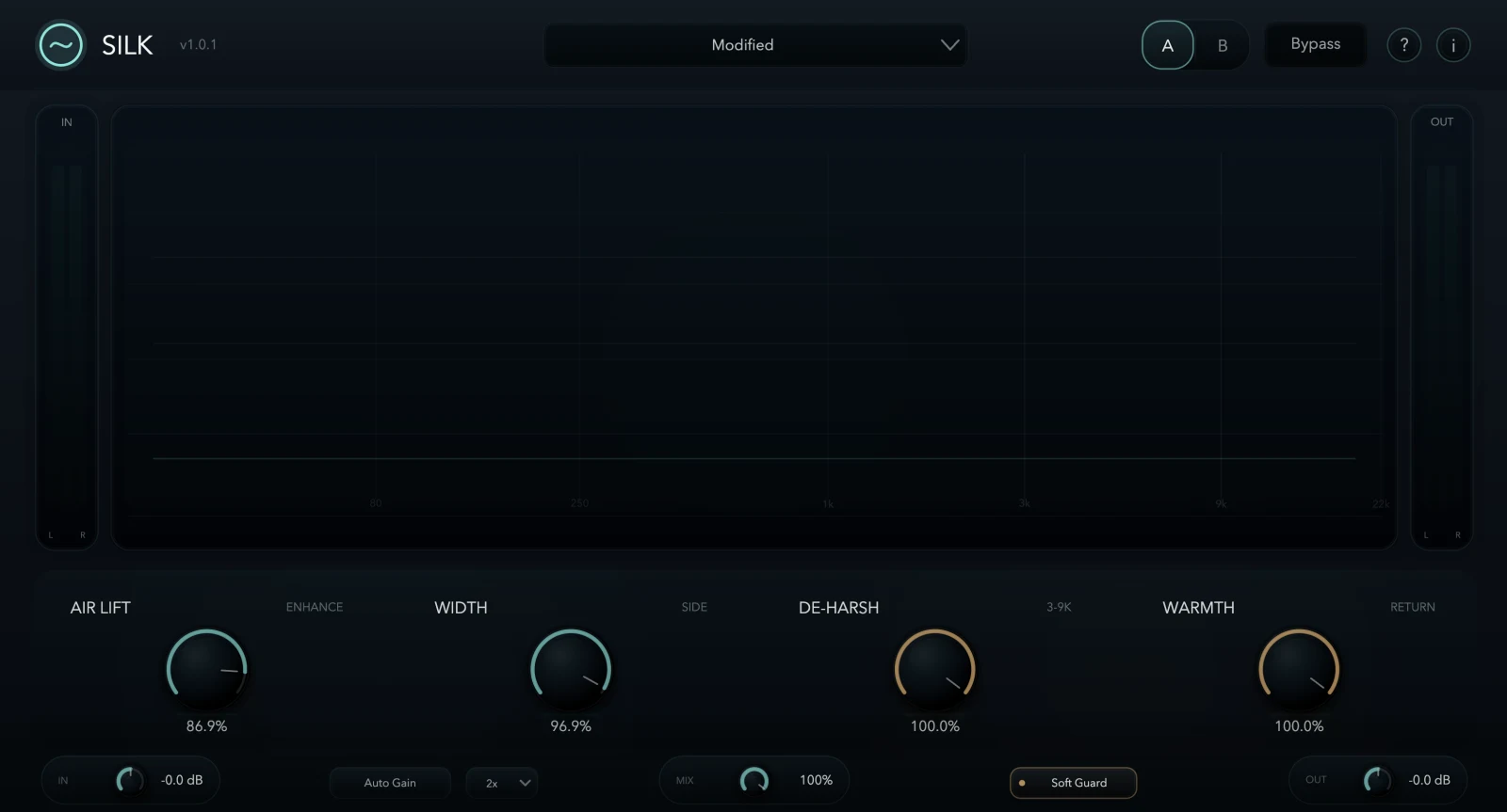 The original Silk audio plugin interface